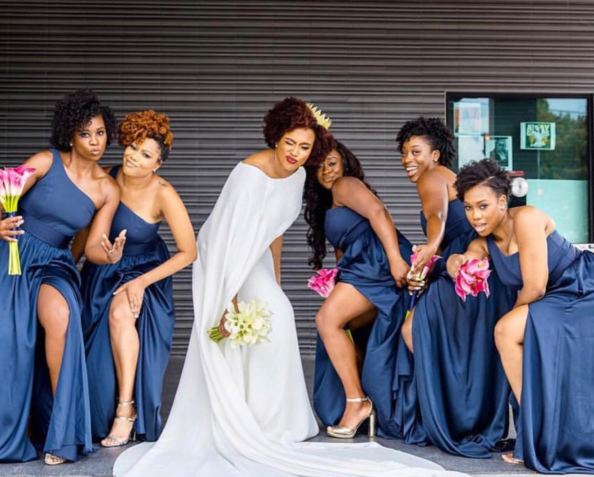 Black Wedding Moment Of The Day: We Love How This Bride Rocked A Crown On Her Big Day
